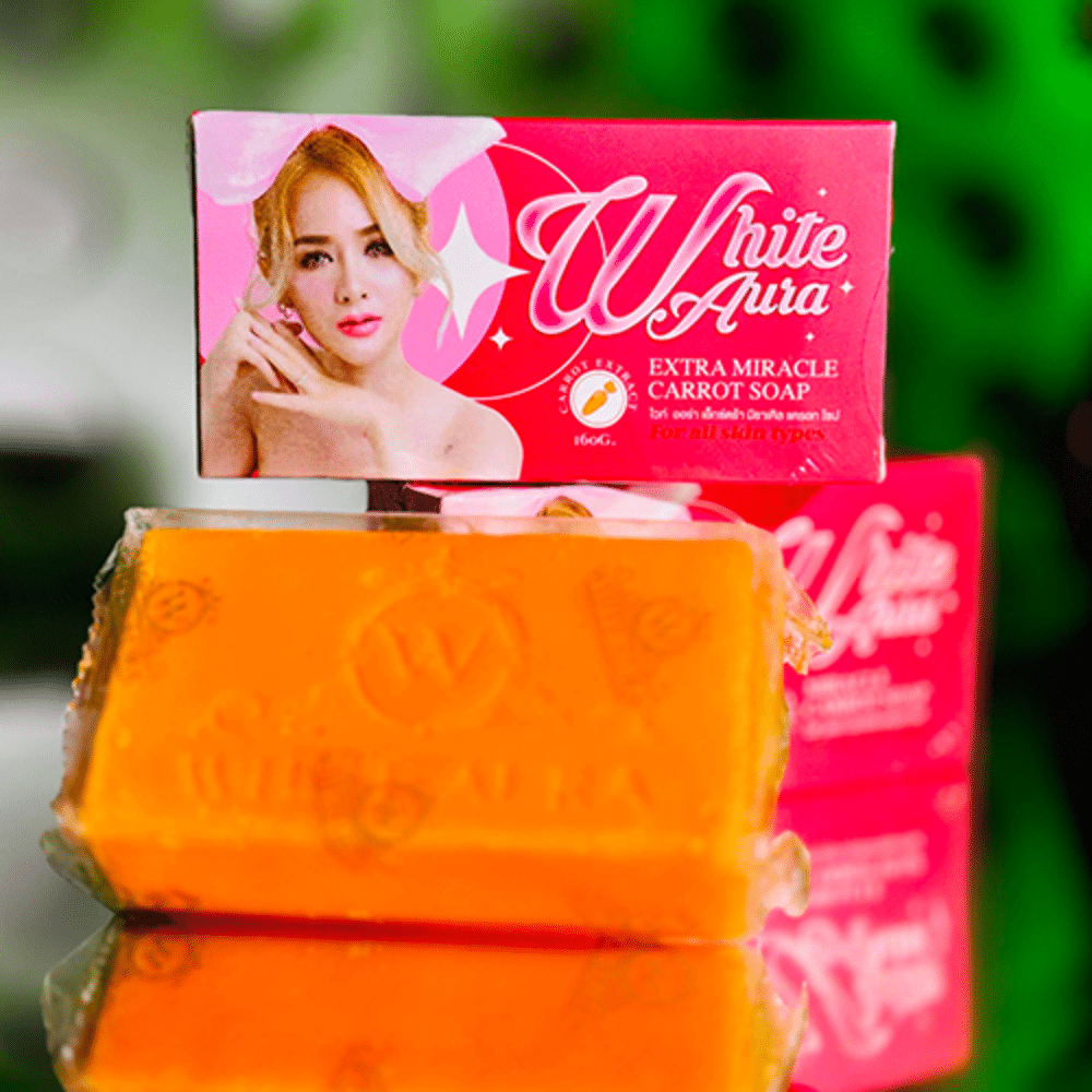 হোয়াইটেনিং পুতুল সাবান প্যাকেজ 🔥 Whitening White Aura Soap ৩  পিস